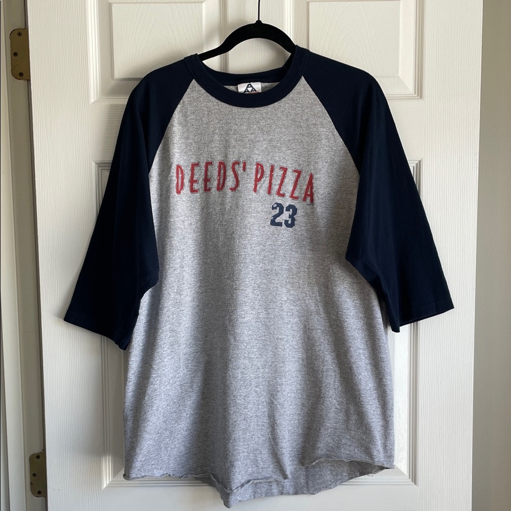 Deed's Pizza Baseball Raglan 3/4 Sleeve T-Shirt